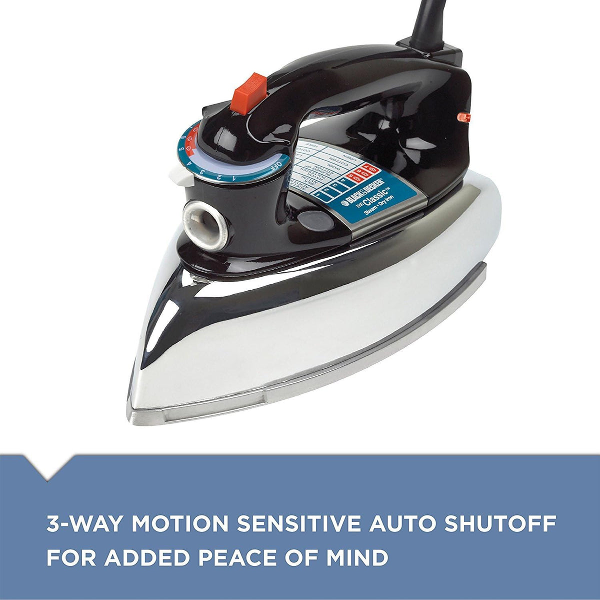 1200 Watt Steam Iron with 3-way Auto Shut Off V862038