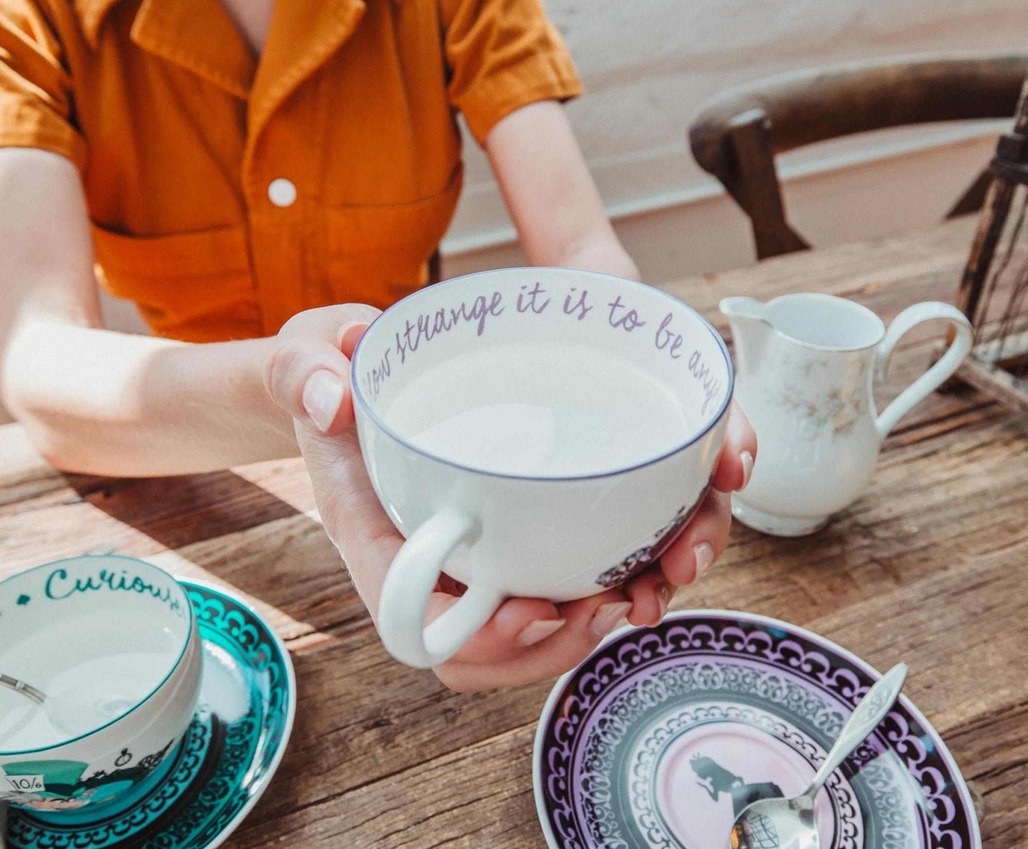 Bone China Teacup and Saucer Set of 2 K86836