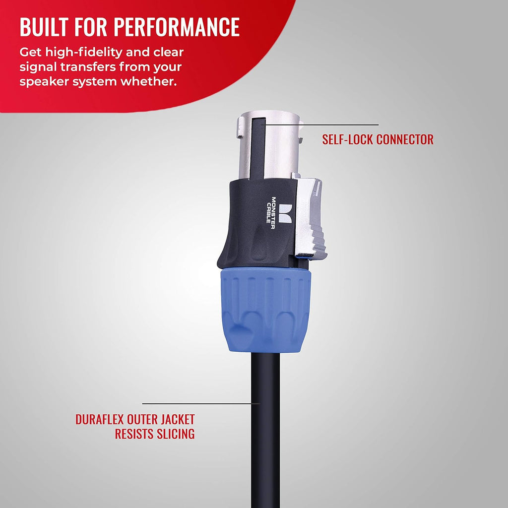 6ft Speaker Cable with Speak,On Connectors W460