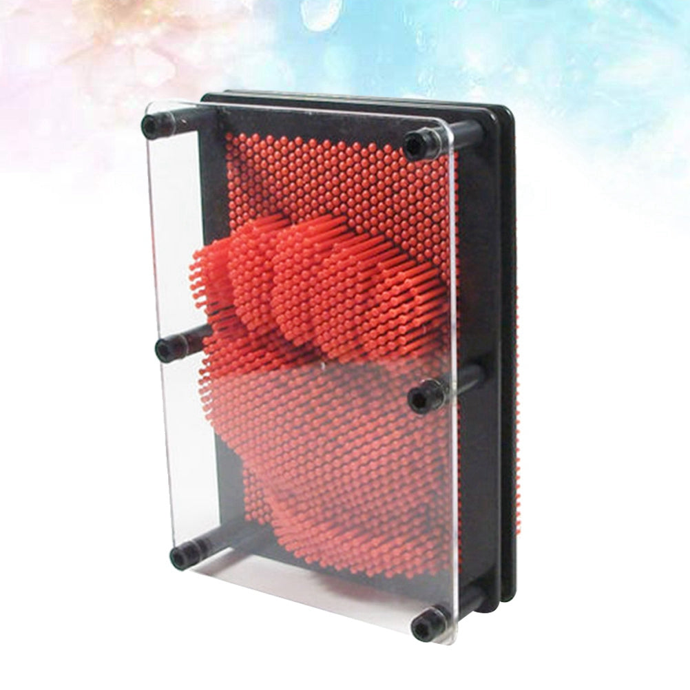 Large Size Red 3-Dimensional Pin Art Board Toy D41643
