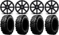 9 Items MSA Black Clutch 15 UTV Wheels 29 Carnivore Tires P8249