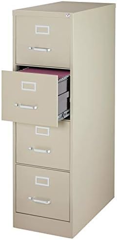 4 Drawer Light Gray Letter File Cabinet Q761178