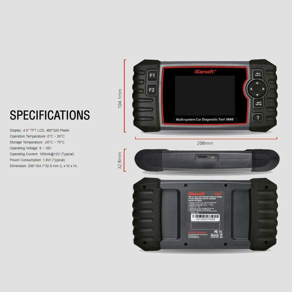 ABS+SRS+SAS+EPB+OBD II Diagnostic Tool L123