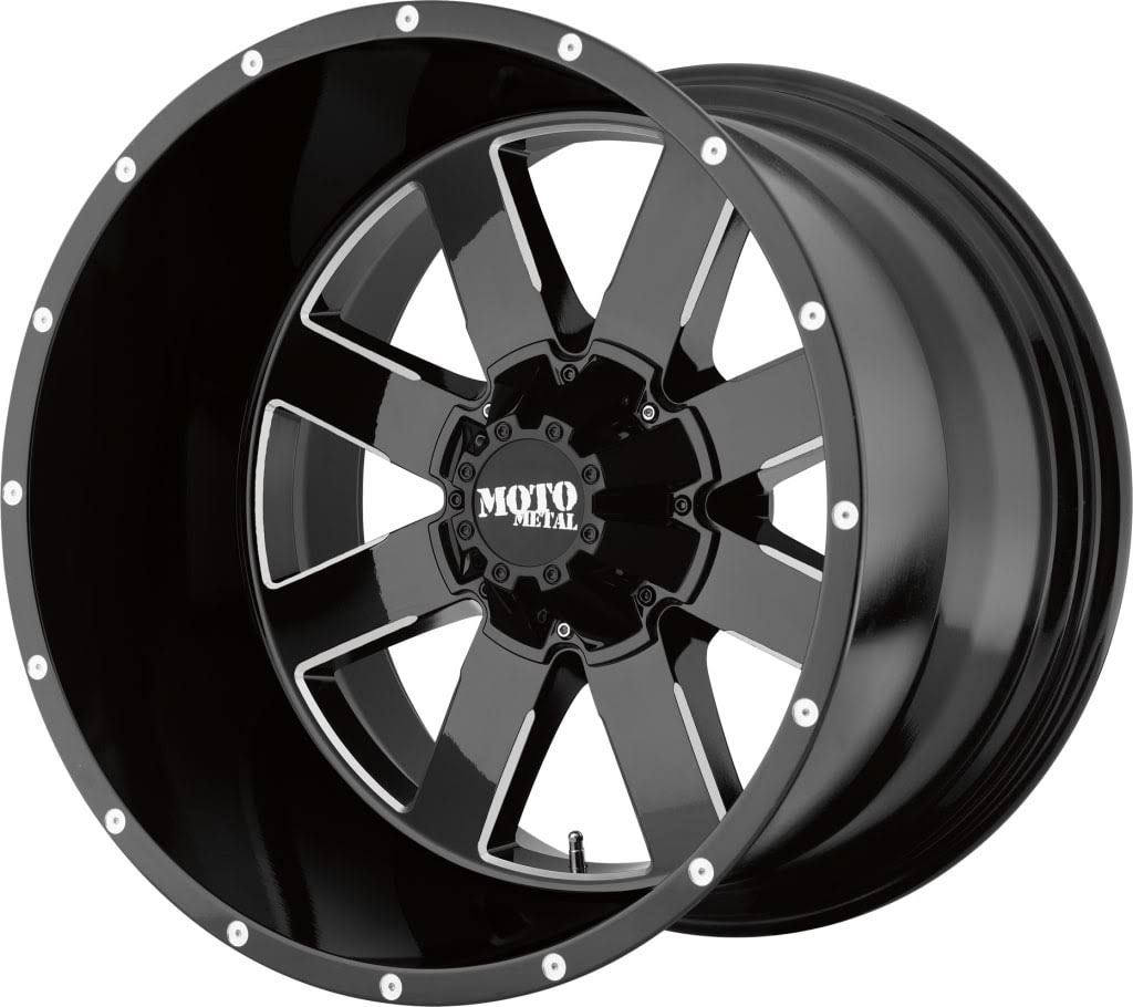 18x10 Gloss Black Milled Wheel O69782