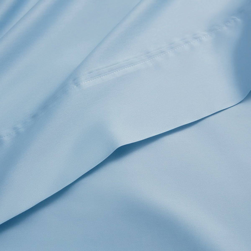 Queen Size Sateen Sheet Set in Slate Blue T359