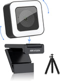 1080P 60fps HD Webcam with Light Microphone, Autofocus, Type C USB2.0, Tripod Pack of 2 R584