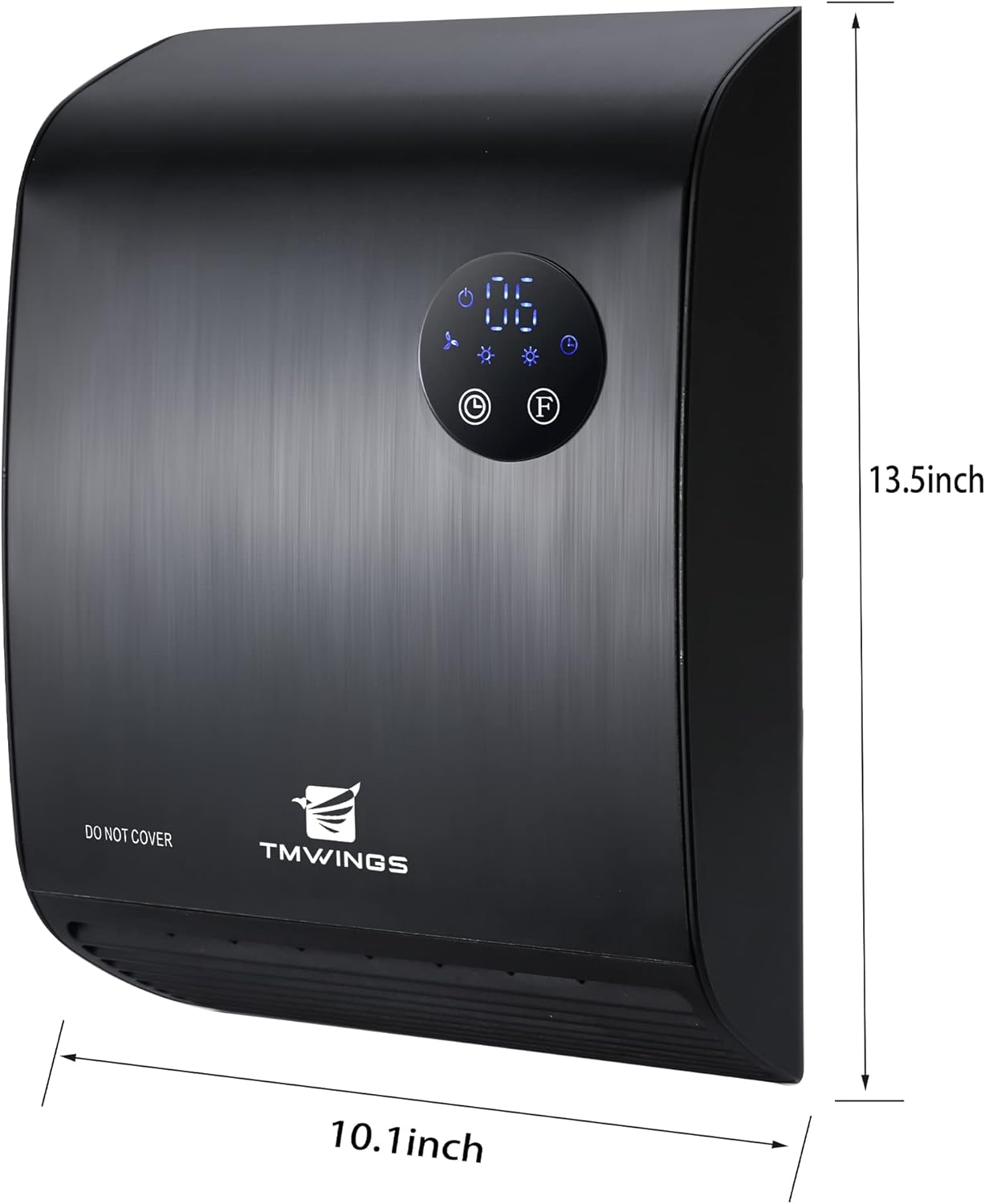 1500W Wall Mount Electric Heater with Remote Control, 3 Mode, Overheating Protection J3095