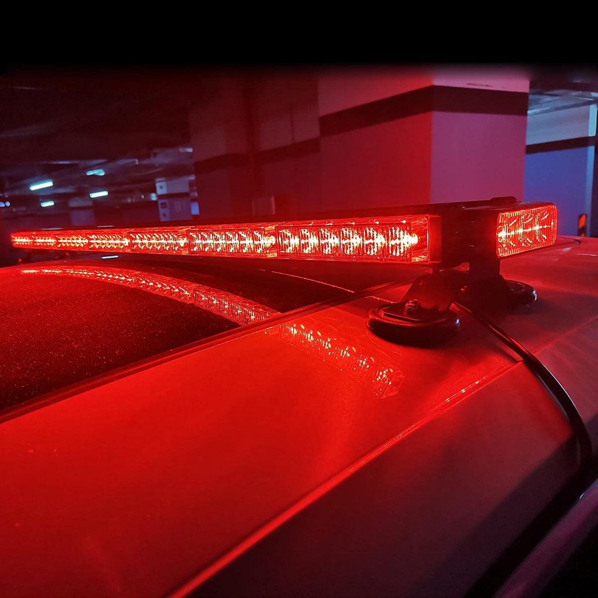 Amber 78 Led Strobe Light Bar with Magnetic for Car Truck Roof Q840066