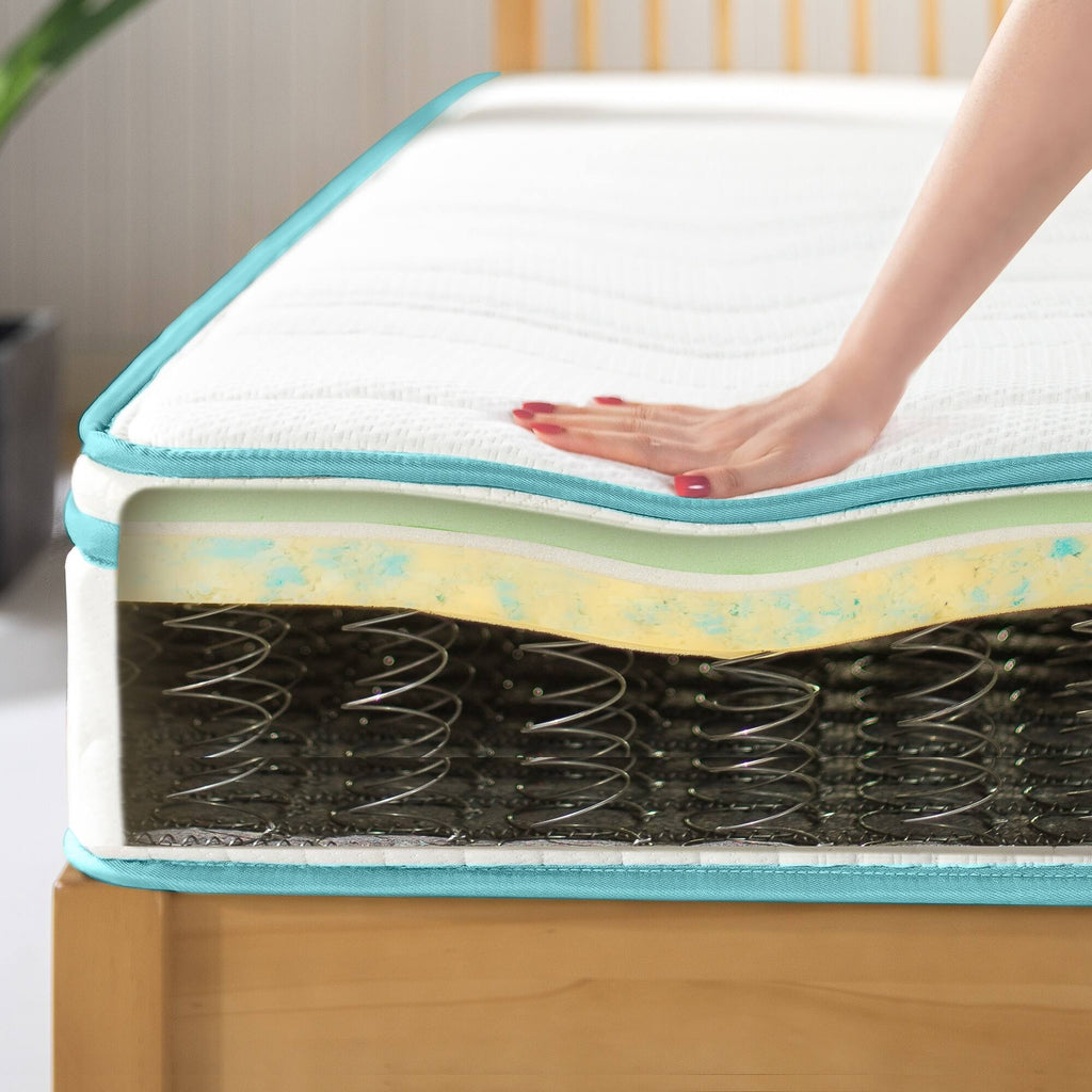 Euro Top Memory Foam Spring Hybrid Twin Mattress V11303