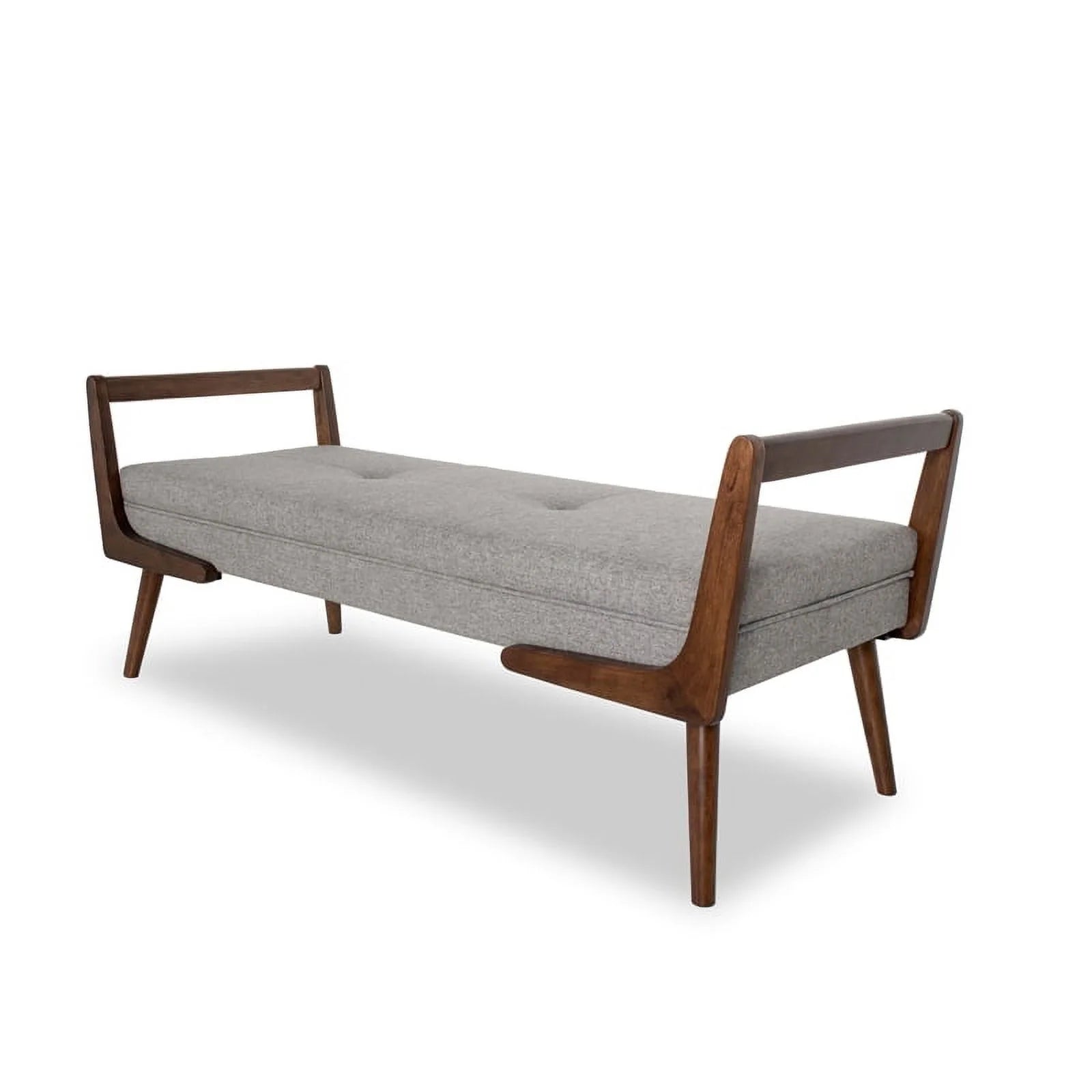 2 Piece Poppy Bench Set in Gray and Brown E3982