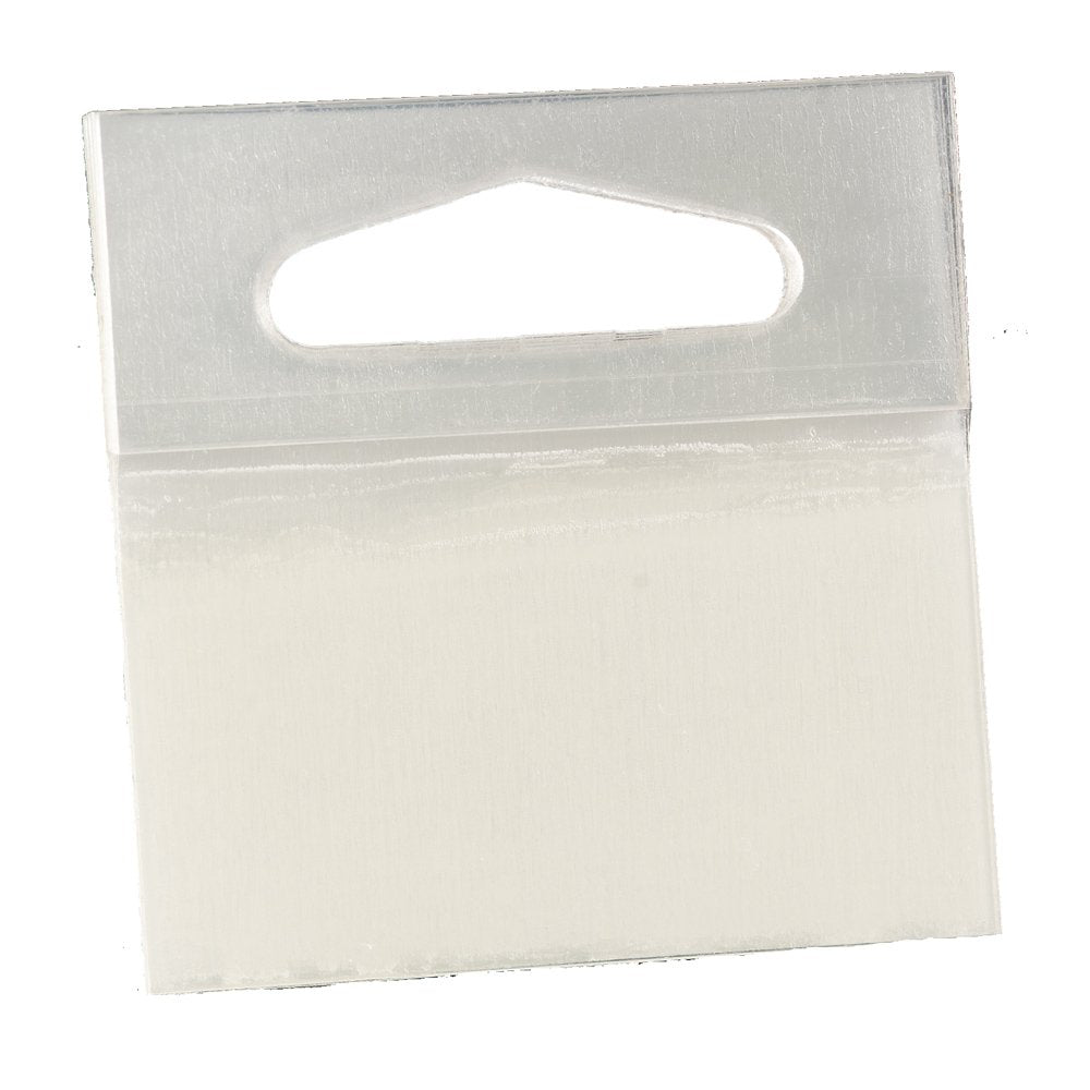 Clear 2 in x 2 in Hang Tabs, 500 per case, Pack of 2 W4340