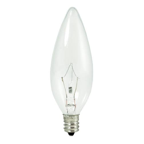 30 Packs Dimmable Clear B10 Chandelier Bulb Candelabra Base X997445
