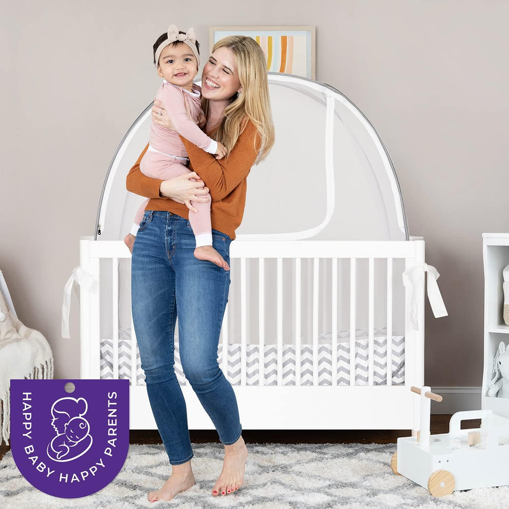 Infant Mosquito Netting Pop-Up Canopy Cover for Standard Cribs J354267