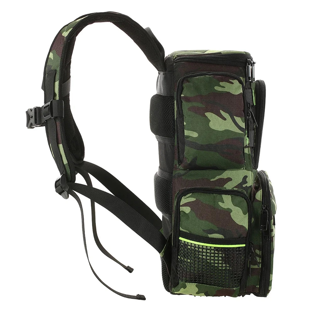 Fishing Tackle Bag Backpack with 4 Tackle Boxes C6137