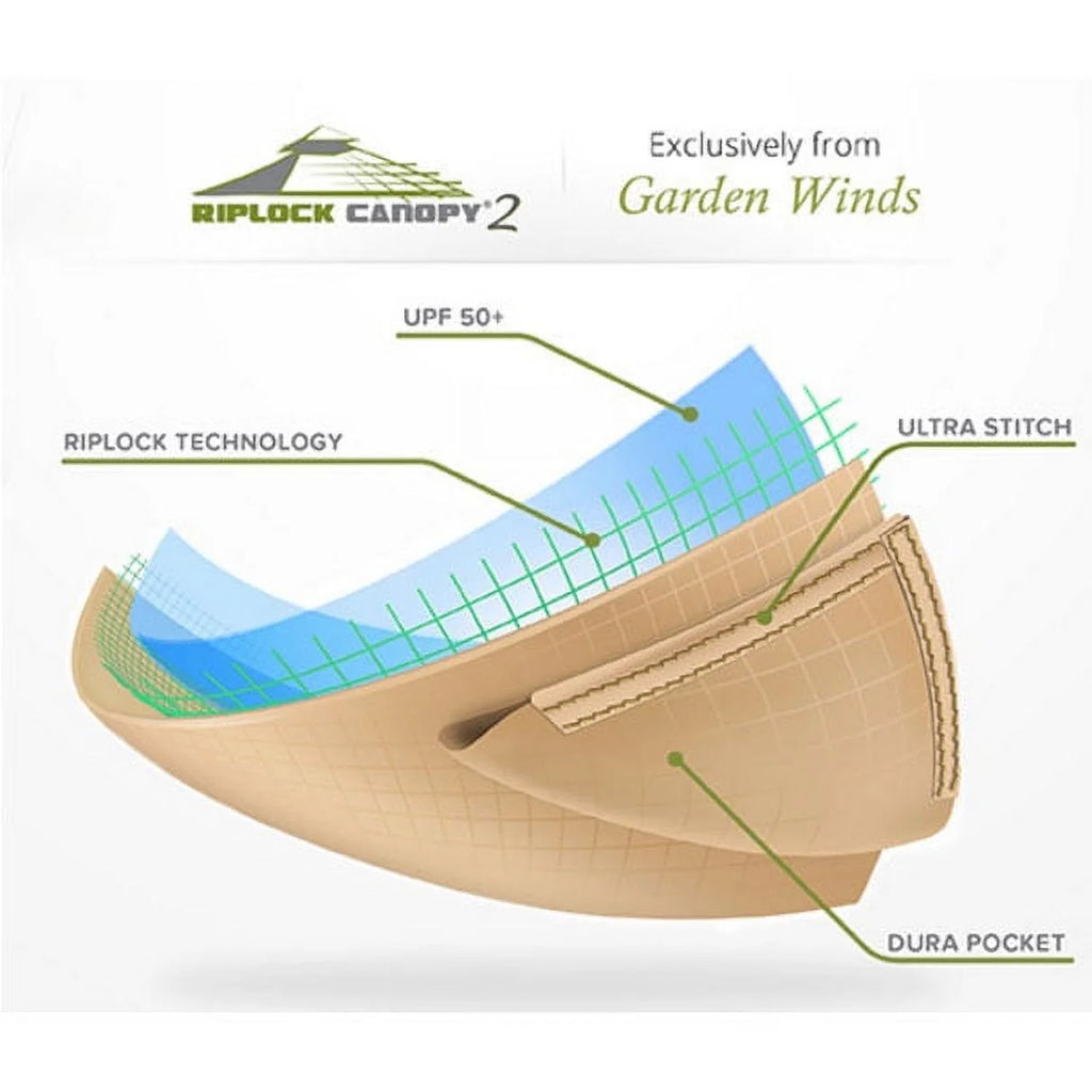 Replacement Canopy Top and Side Mosquito Netting Set for 14x14 Gazebo B8025