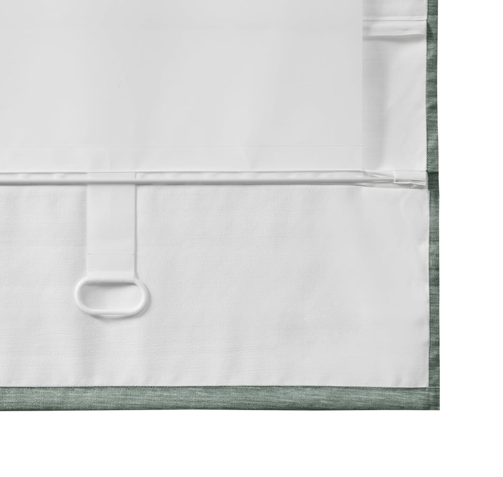 Green Cordless Roman Shade, 35"x64" C1782