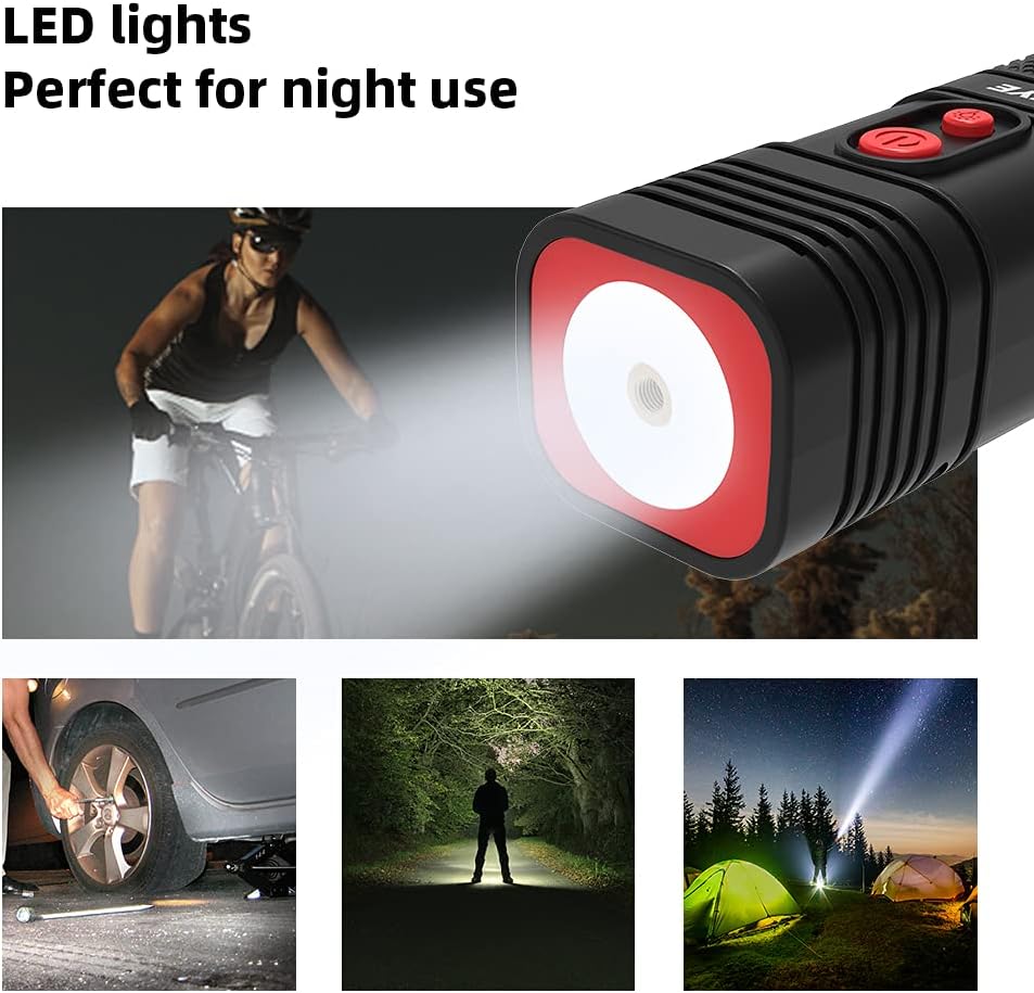 Tire Inflator Portable Air Compressor, 12V DC, 2000 * 3 mAh, 120 PSI, LED Light, Pack of 2 W4570