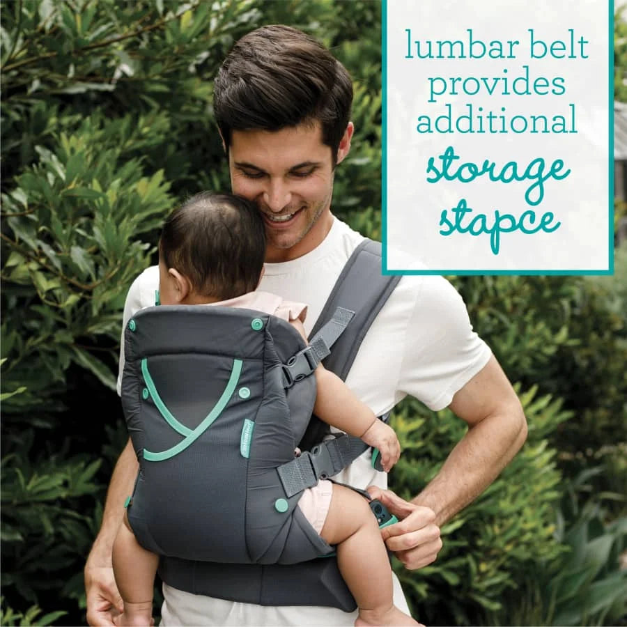 Gray Multi-Pocket Baby Carrier S842
