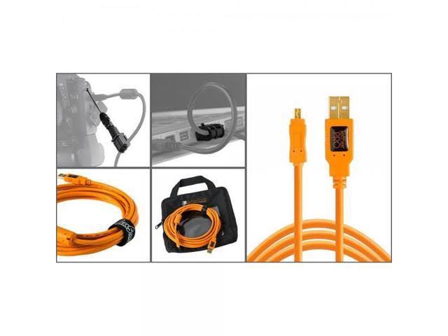 Orange USB 2.0 A Male to Mini-B 8-Pin Cable Starter Kit I260968