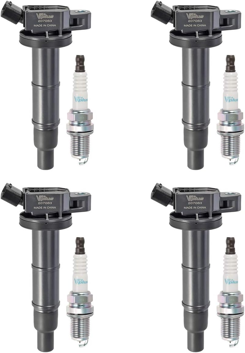 Set of 4 Ignition Coils & Spark Plugs U647628