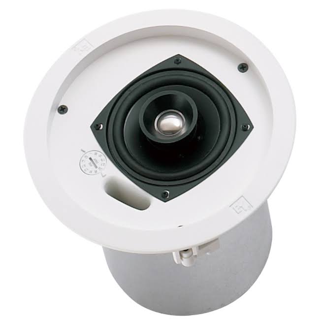 White 4x22 Coaxial 70V Ceiling Speaker Pair L717770