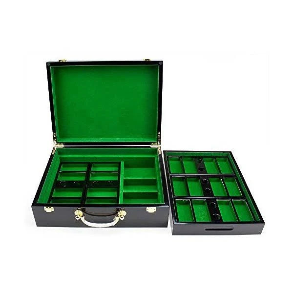 Hi Gloss Wood Poker Chip Case T2039