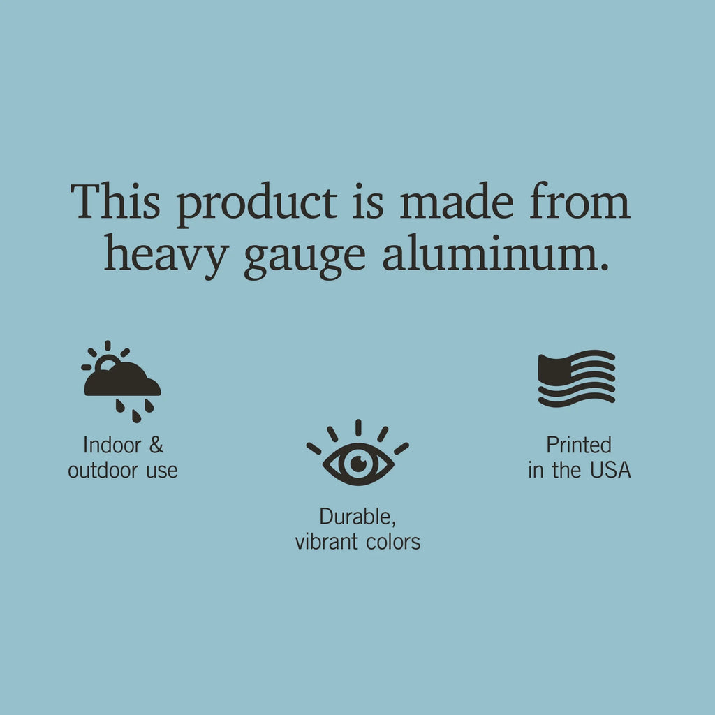 12x18 Aluminum Metal Sign Decor C825