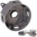 Round Weatherproof Splice Box, 5-3/4" Outlets, Gray G3214