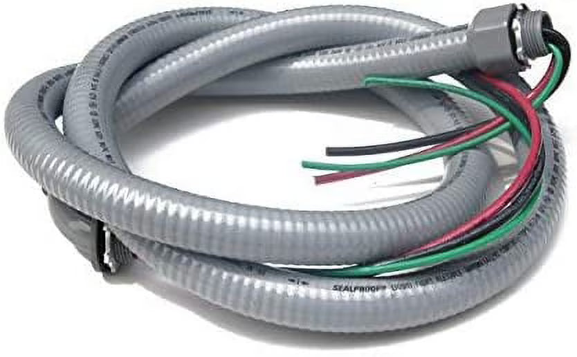 3/4-Inch x 6 Ft Nonmetallic Liquid Tight Flexible Electrical Conduit A/C Hook-up Whip Kit M70728