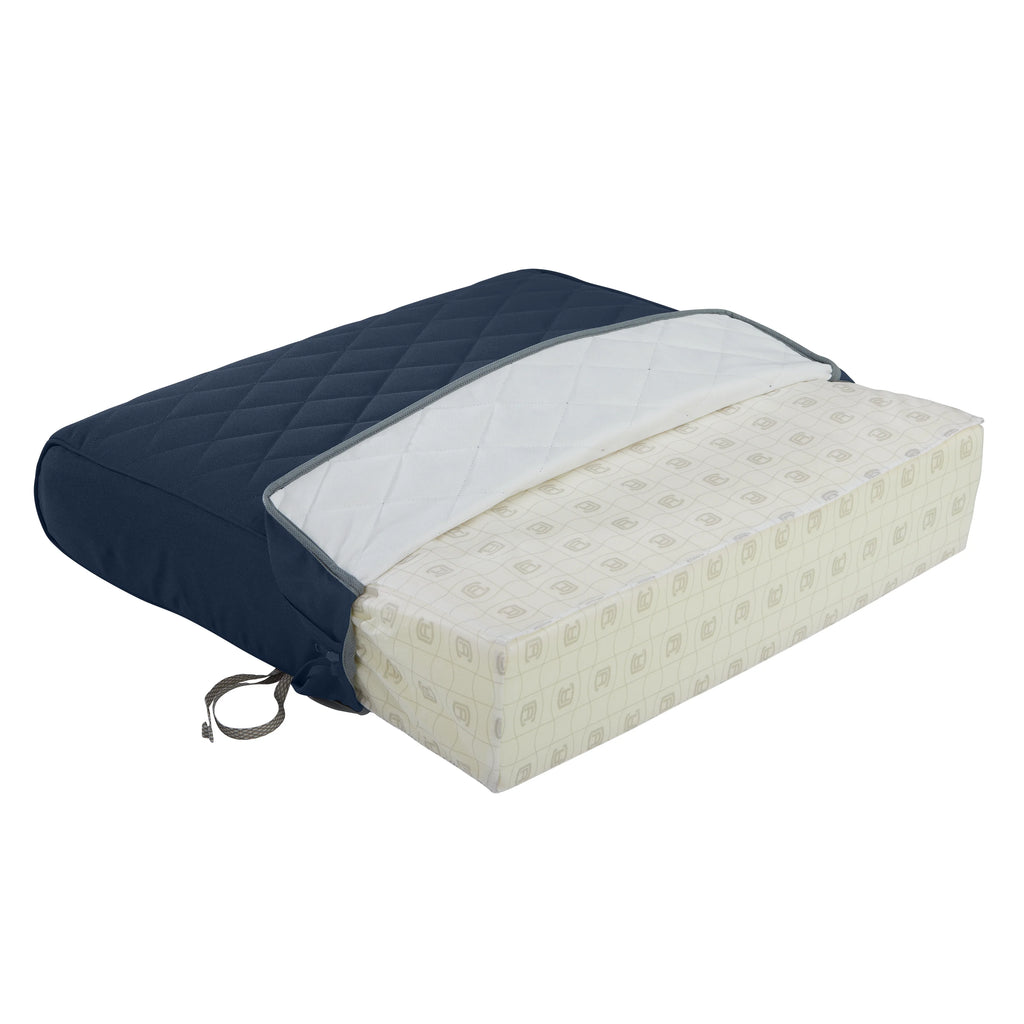 Navy Quilted Patio Bench Cushion, 48 x 18 x 3 inch N87035