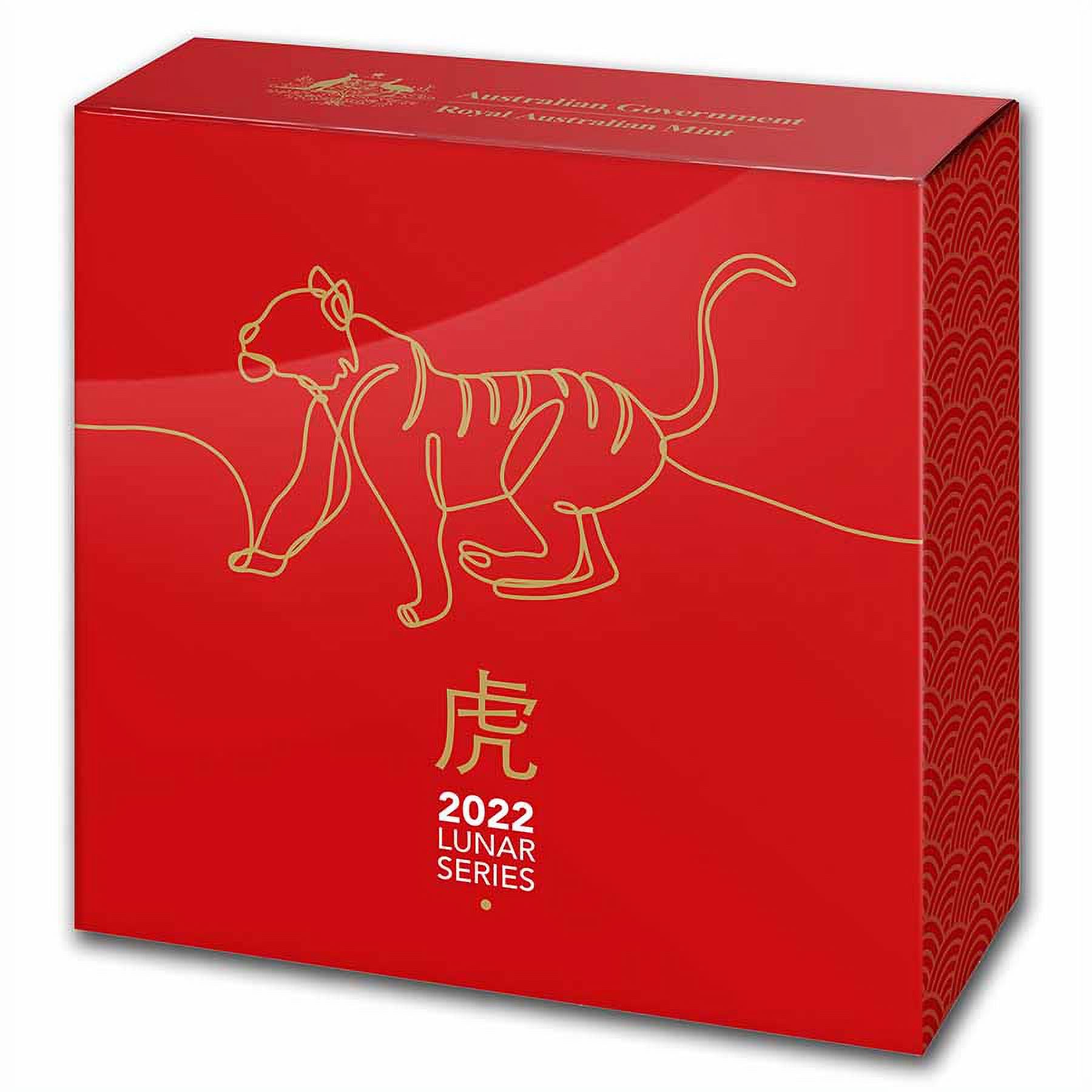 1 oz Silver Lunar Year of the Tiger Domed Proof Coin Y7366