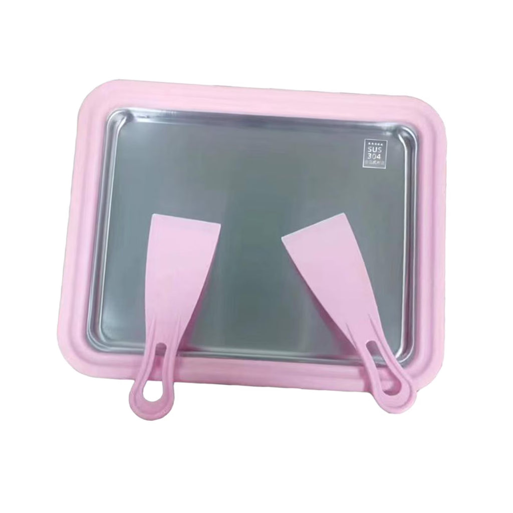 Ice Cream Rolled Maker with 2 Spatulas S677