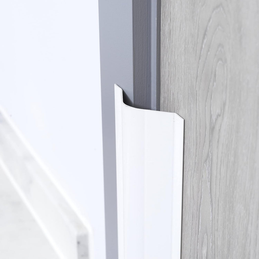 White Child Safety Door Finger Pinch Guard Hinge Protectors (2 Pack) T8285