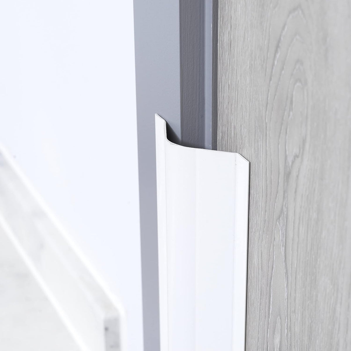 White Child Safety Door Finger Pinch Guard Hinge Protectors (2 Pack) T8285