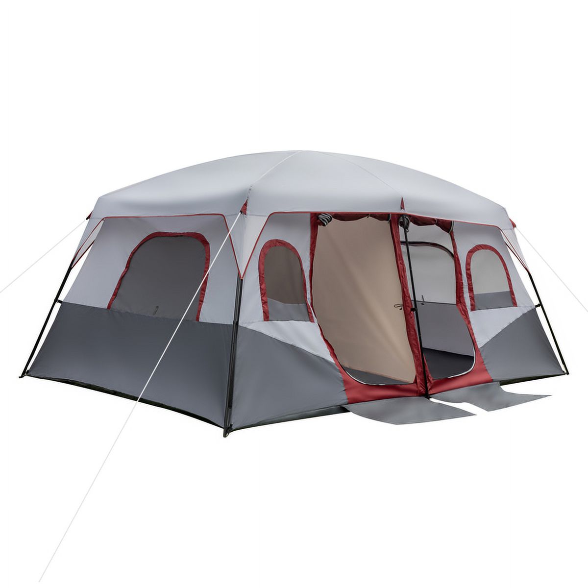 10 Person 2 Room Cabin Tent with Storage Pockets B80749