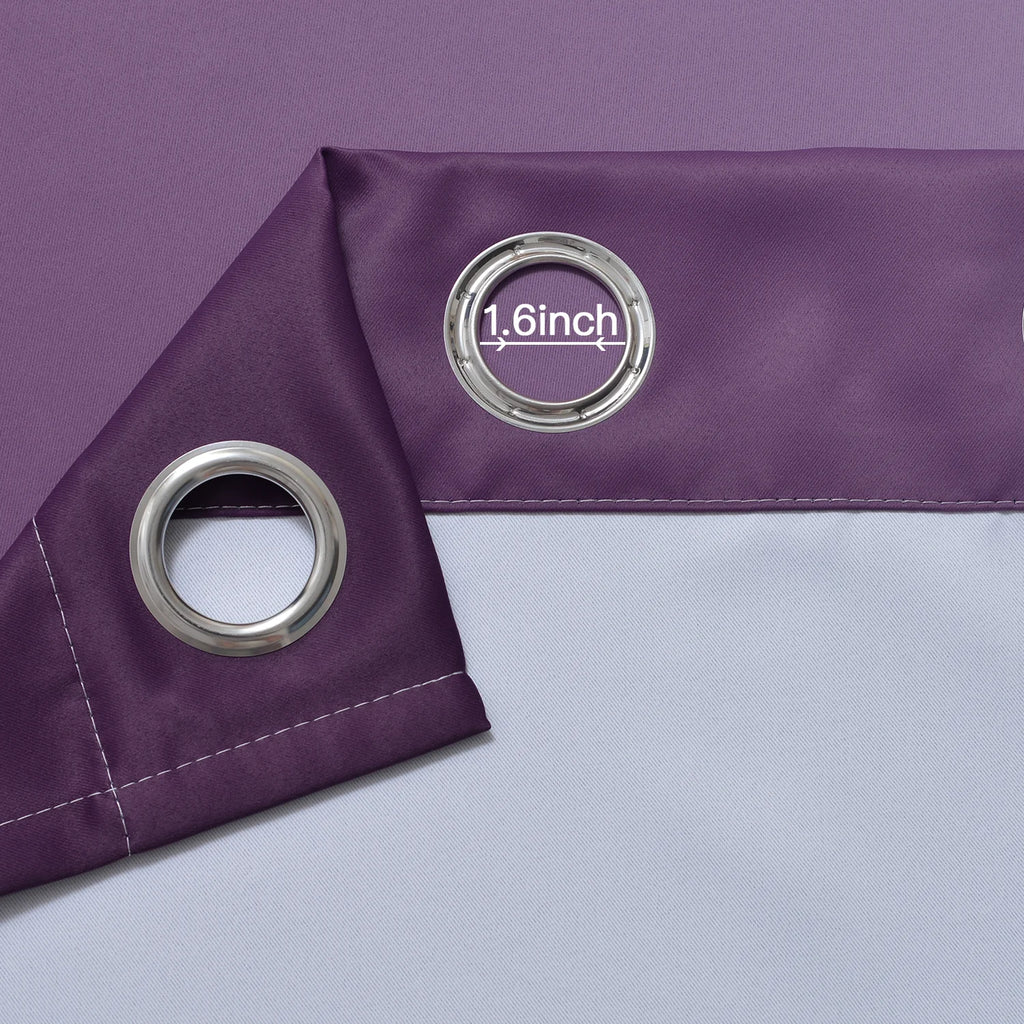 Purple Blackout Ombre Curtains, 52x84 inches, 2 Panels L694