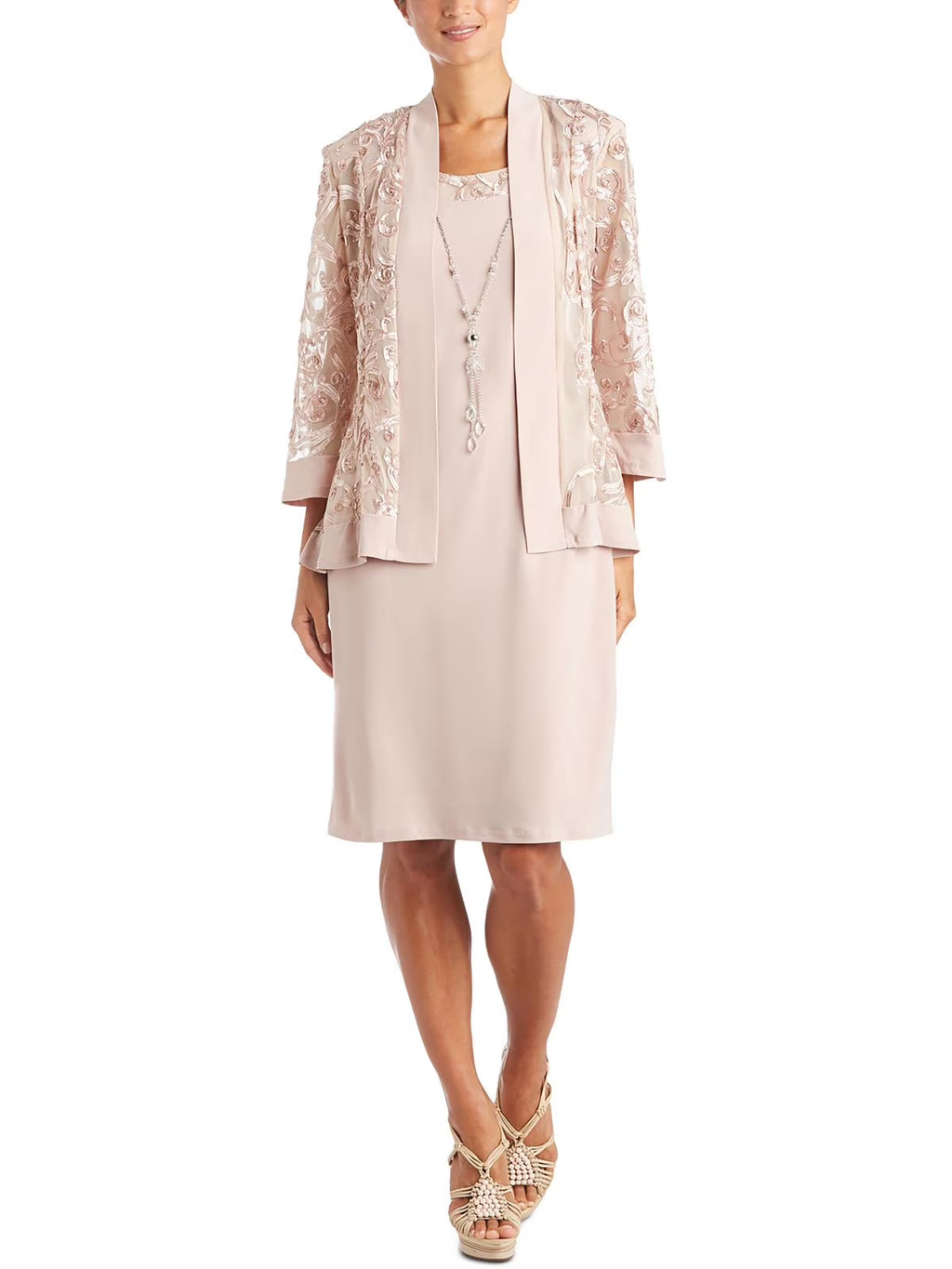 Mesh 2PC Cocktail and Party Dress A549026