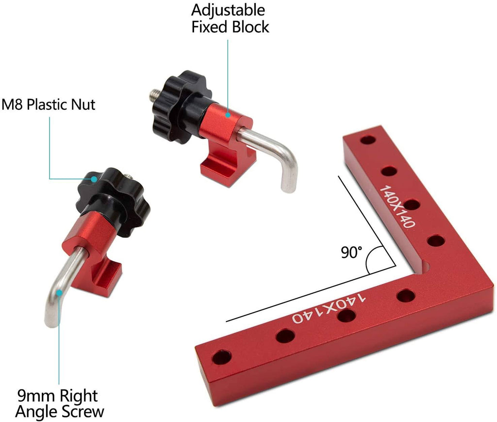 90 Degree Positioning Squares Aluminum Alloy Woodworking Tool P6565