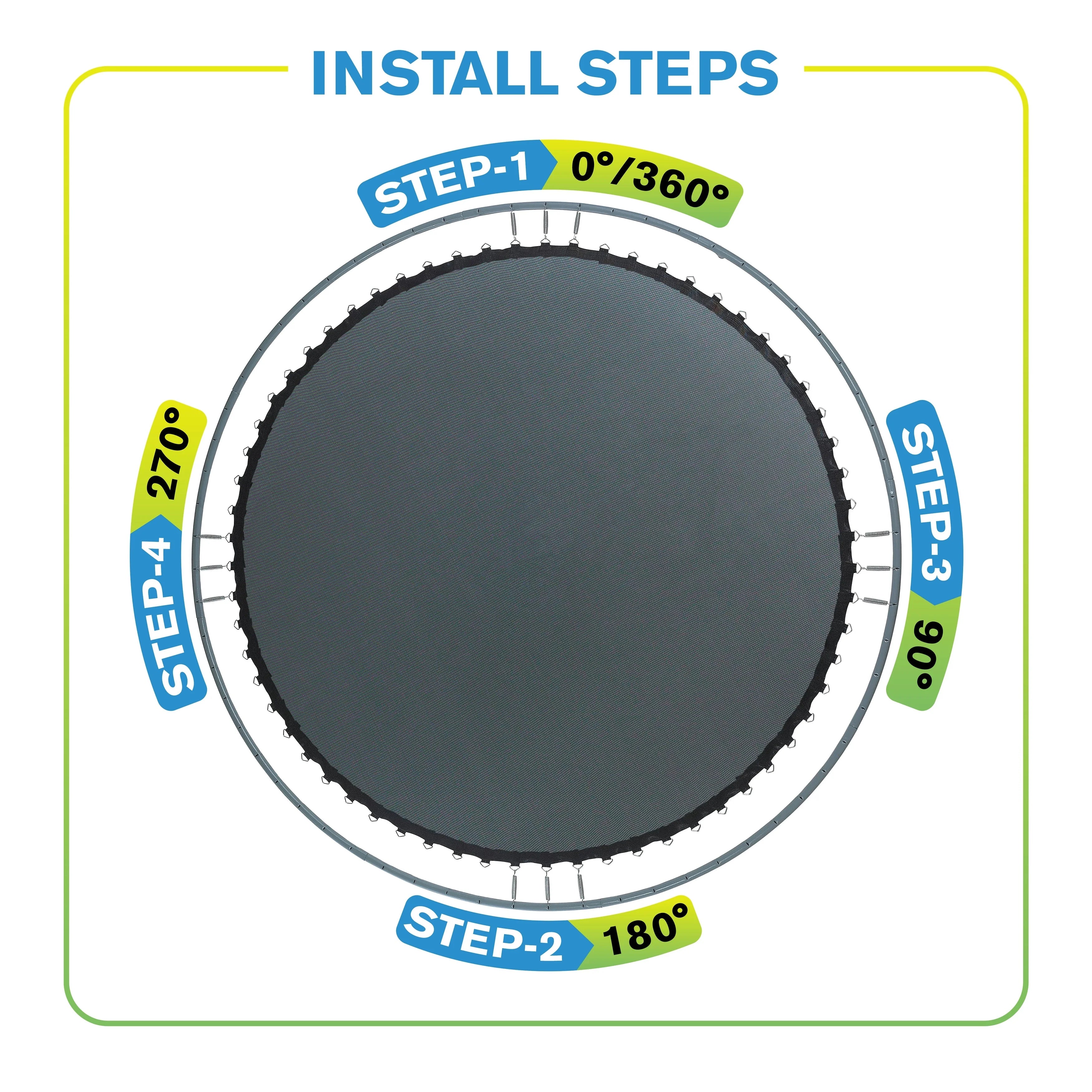 40 V-Rings Trampoline Jumping Surface for 4' Trampoline R4667
