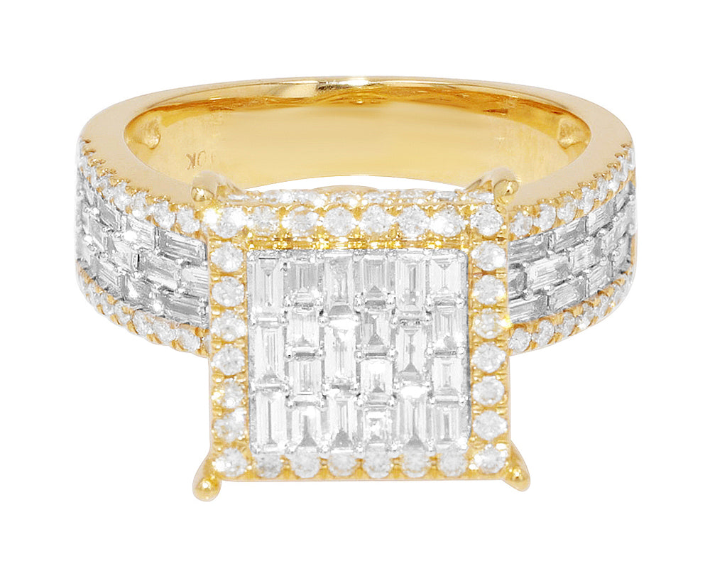 1.3CT Baguette Diamond Ring 10k Gold Y37739