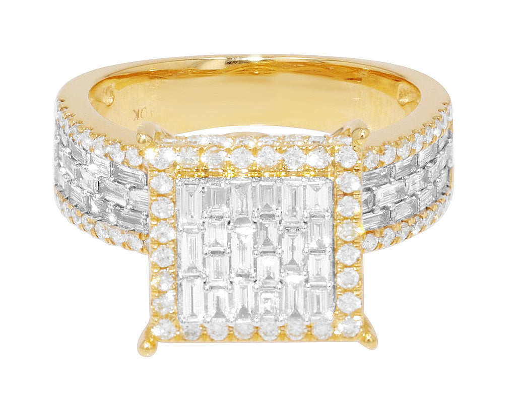 1.3CT Baguette Diamond Ring 10k Gold Y37739