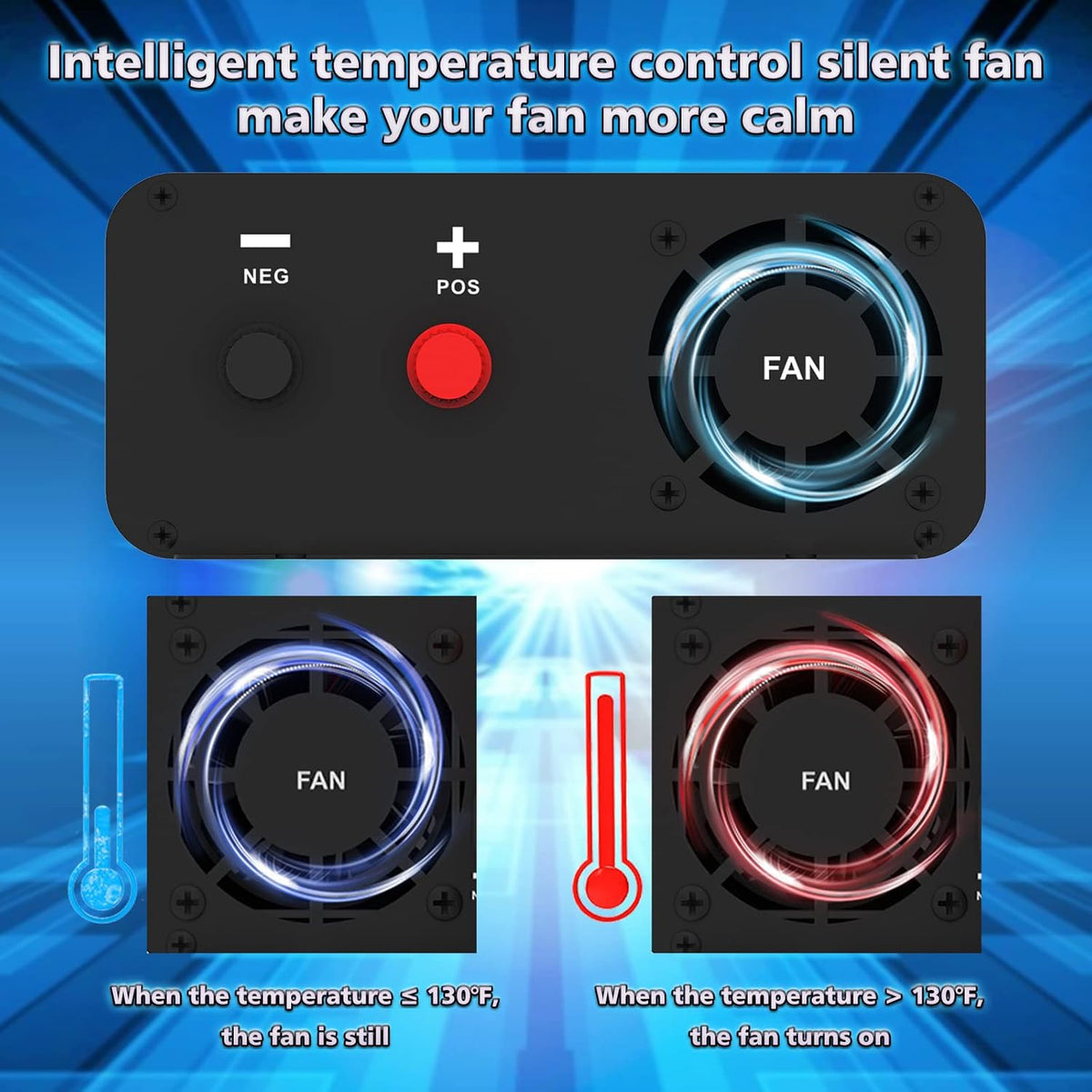 600W Pure Sine Wave Power Inverter DC 12V to AC 110V-130V with LCD Display and Wireless Remote Control G2394