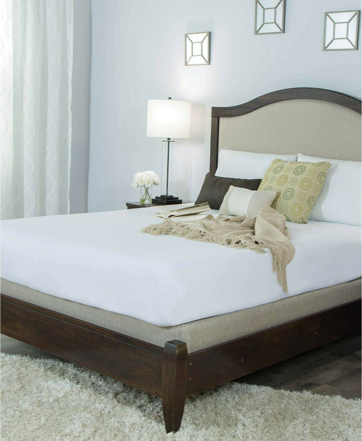 Cotton Terry Waterproof Mattress Protector Split Cal King P2934