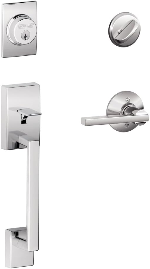 Matte Black Front Entry Handleset with Deadbolt L77894