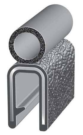 Trim Seal with Alum Clip, 0.42 in W, 100 ft R680744
