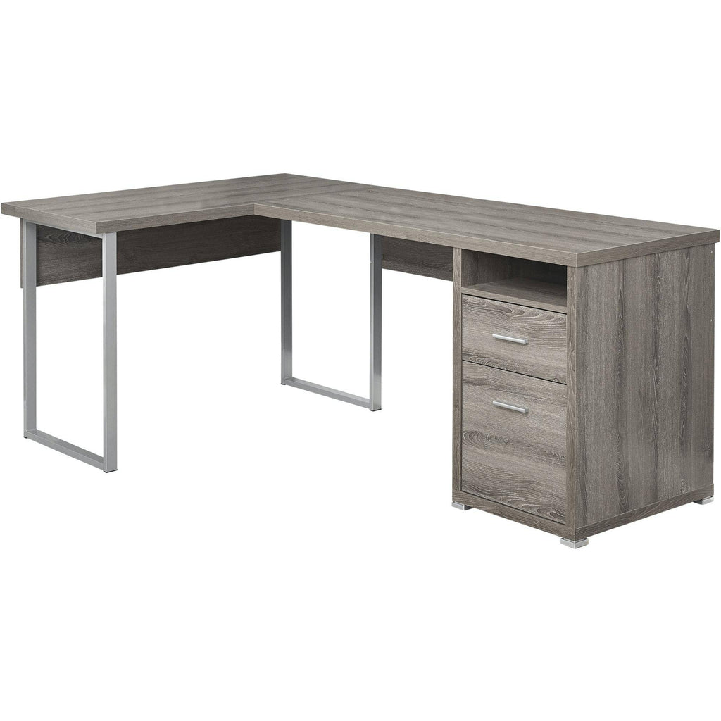 Dark Taupe Metal Computer Desk G620780