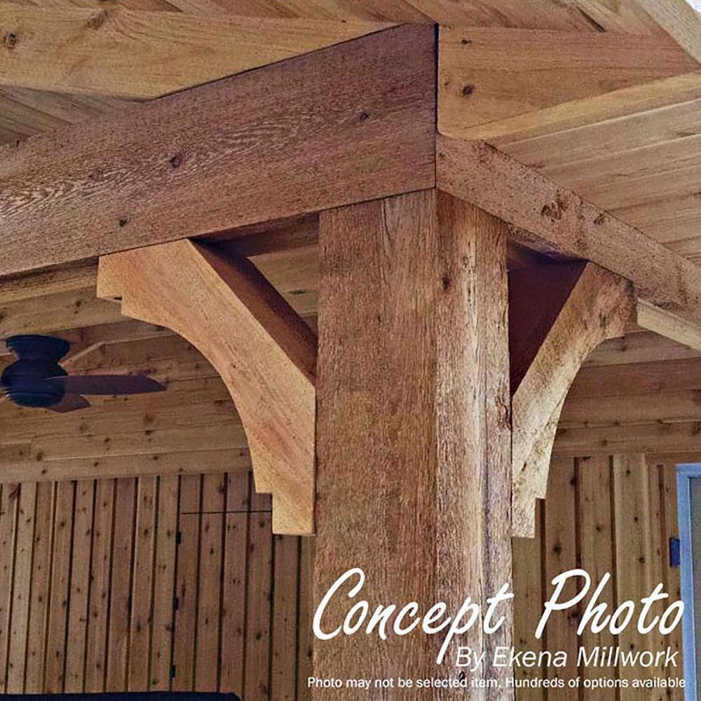 4x22W x 24x22D x 28x22H Imperial Rough Sawn Brace, Western Red Cedar V7694