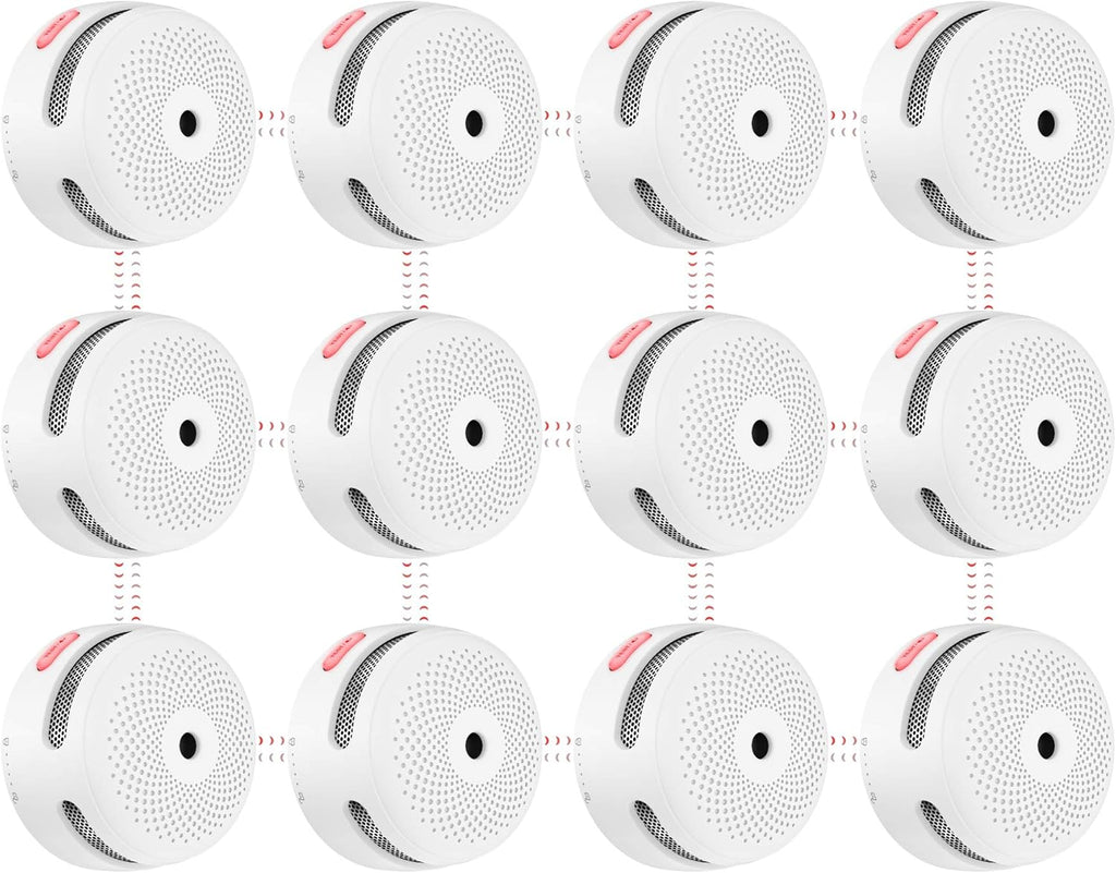 6-Pack Wireless Interconnected Smoke Detector Fire Alarm L4061