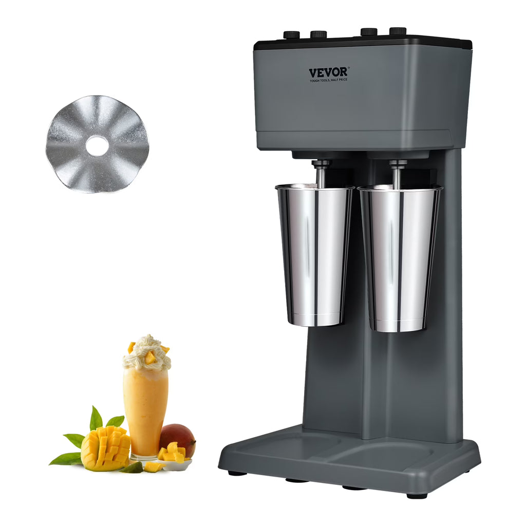 375W x 2 Double Heads Electric Milkshake Machine with 2 x 820 ml Stainless Steel Cups B88400