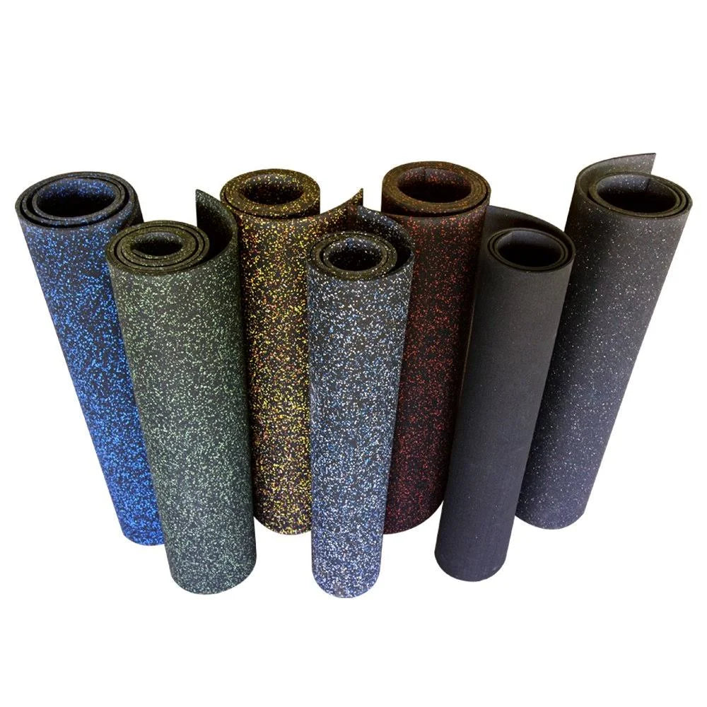 Recycled Rubber Flooring Rolls - Green Dot Y79283